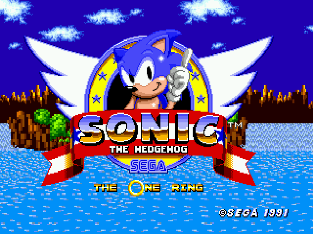 Sonic - The One Ring Title Screen